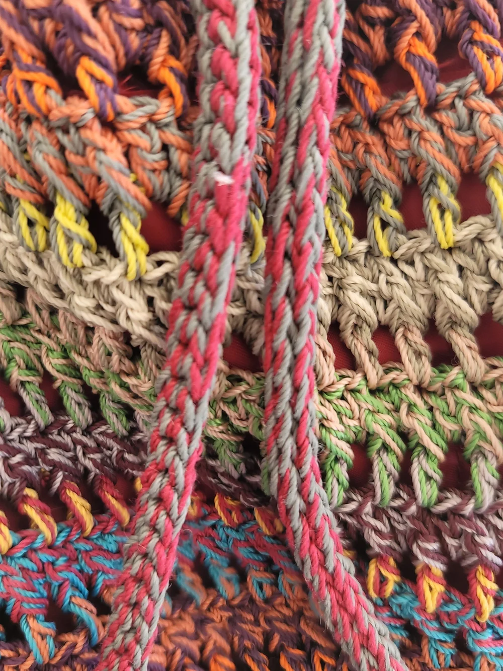 ✨ Mudd Y2K Vintage Boho Crochet Drawstring Bag ✨